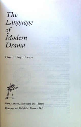 The language modern drama - of,