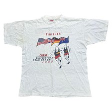 Sierra Teez T-Shirt Grafikdruck Chase Finisher Running Y2K weiß Herren XL