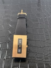 Schöne Armbanduhr By Watch People Damen Lederatmband Dunkelbraun Neu ShowerProof