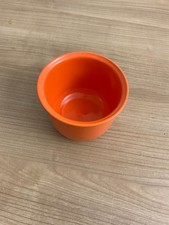 1 Blumenübertopf ,Höhe 9 cm, Ø 11 cm, orange