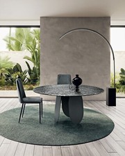 Esstisch Glas Getönt Modernes Design Runder CIC-628