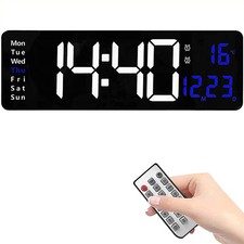 16"Große Digitale LED Wanduhr