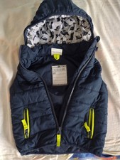 dicke Weste mit Mütze, Dinosaurier/ Dinos, Reißverschluss, Topolino, Gr 80