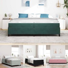 Bettgestell mit Matratze Samt