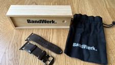 Bandwerk Svartbrun Armband Leder Vintage Apple Watch braun 42/44/45mm kompatibel