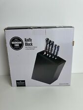 Rockingham Forge Messerblock, Kunststoff, schräges Design – leeres Messerblock