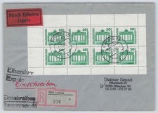 DDR H-Blatt 21 auf Eil-R-Brief