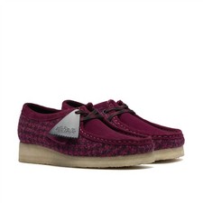 Clarks Originals Wallabee Damen Lila Textilschuhe