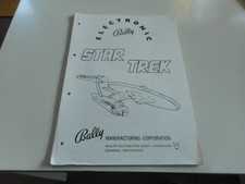 Deutsche Anleitung für Bally Flipper Pinball Star Trek als Kopie