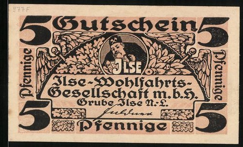 Notgeld grube ilse pfennig - ilse,, 5