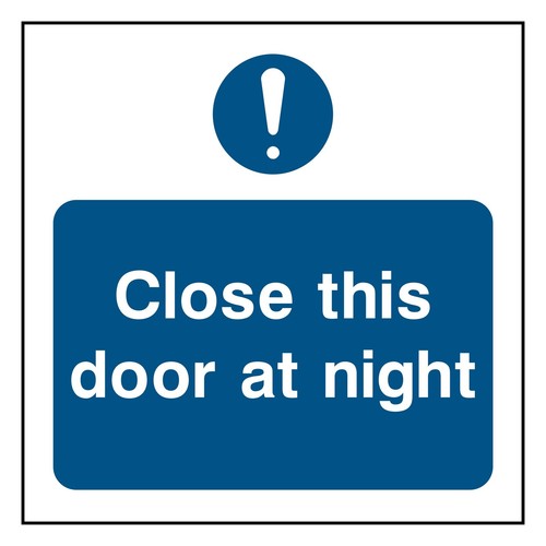 Close this door night sign - at,