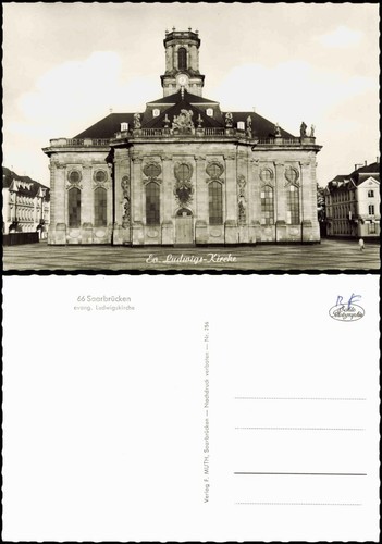 Ansichtskarte saarbrücken - ansichtskarte,