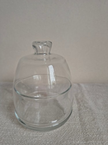 Glasschale mit glashaube - mit,