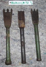 Werkzeug Nr.98, 3 Stück antike Fitscheneisen, unterschiedlich