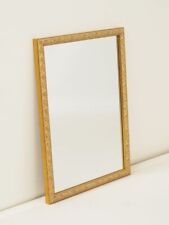 Wandspiegel Spiegel Holzrahmen Bad Flur golden Umrandung Muster 23 x 32 cm