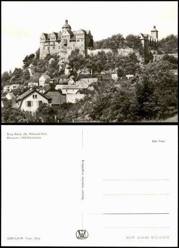 Ansichtskarte ranis burg - burg,