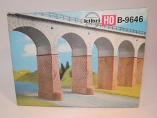 ++ H52 H0 Kibri 9646 Vier Brückenpfeiler für gerade + gebogene Brücken 10cm NEU