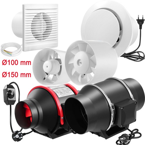Rohrventilator ø100mm ø150mm - Ø100mm,