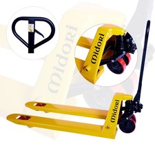 MIDORI Handhubwagen Hubwagen Gabelhubwagen Palettenwagen PU Tandem Hartgummi NEU