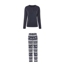 Damen Fleece Pyjama Esmara