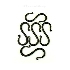 5 S-Haken handgeschmiedet klein - Mittelalter LARP Lager Haken Schmiedeeisen alt