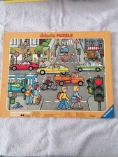 Ravensburger didacta Rahmen-Puzzle 44 TEILE 1979 Straßenverkehr 