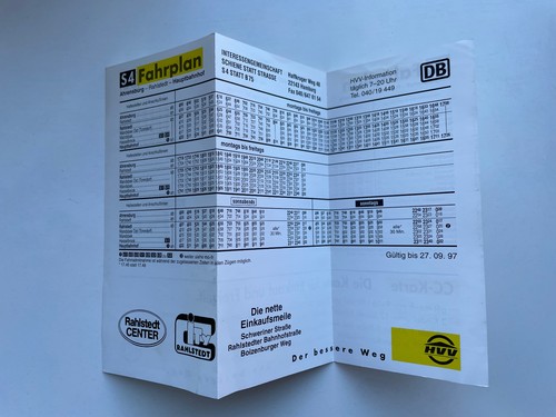 Hvv fahrplan - s4,