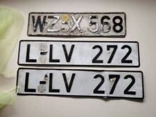 altes Nummernschild Stadt Lahn + Wetzlar 02 / 1971