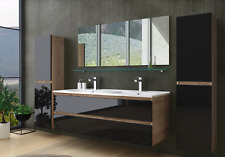 Doppelwaschtisch Schwarz  /