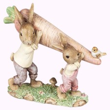 Formano Hase Hasenvater Deko Osterhase Ostern Tochter Bruder Sohn Karotte NEU