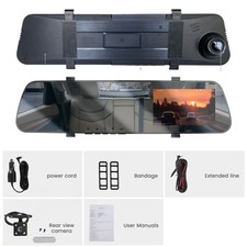 4" 1080P Spiegel Dash Cam Dual