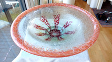 Große schwere glas schale - xl,