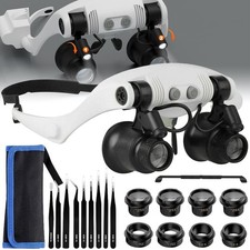 LED Uhrmacherlupe Lupenbrille