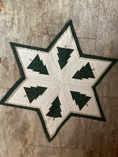 Tannenbaum Patchwork Decke, Tannen Quilt, Tischset, Weihnachtsdecke Winterdeko 