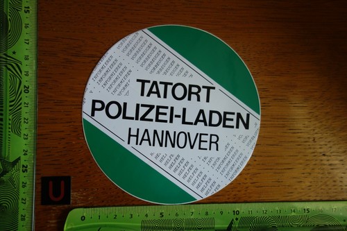 Alter aufkleber polizei - alter,