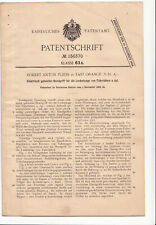 Kaiserliches Patentamt, Patentschrift von 1903, geheizter Handgriff v. Fahrräder