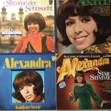 4 LPs ALEXANDRA Schlager Schallplatten Sammlung Plattensammlung Vinyl 1960er