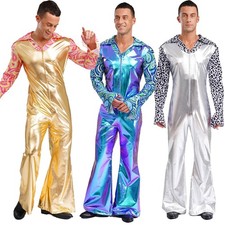Herren Metallic Jumpsuit