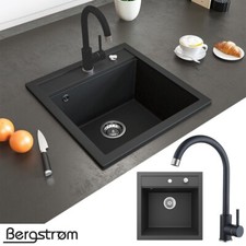 Spülbecken Schwarz 49 x 50 cm