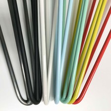 4 x Premium Haarnadel Beine 4"" - 40"" Funiture Füße + KOSTENLOSE Schrauben Bodenschutz 