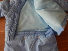  Wagenanzug - Winteranzug - Fußsack Babyschale zweiteilig Gr.68 hellblau