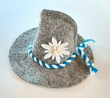 Tirolerhut aus Filz hellgrau