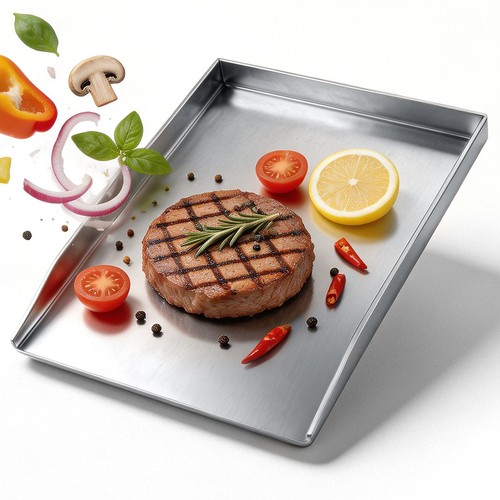 30cm edelstahl grillplatte - 40*30cm,