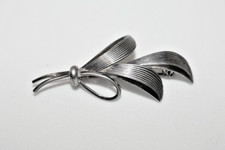 Vintage Brosche aus 835er Silber BLATT / FEDER  Theodor Klotz Düsseldorf