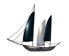 Wanddeko Schiff Metall
