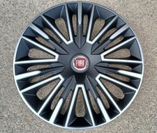 4 Alu-Design Radkappen 15 Zoll JEREZ schwarz/silber für Fiat NUR PKW!KEIN DUCATO