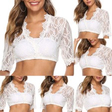 Damen Sexy Spitze Dirndlbluse