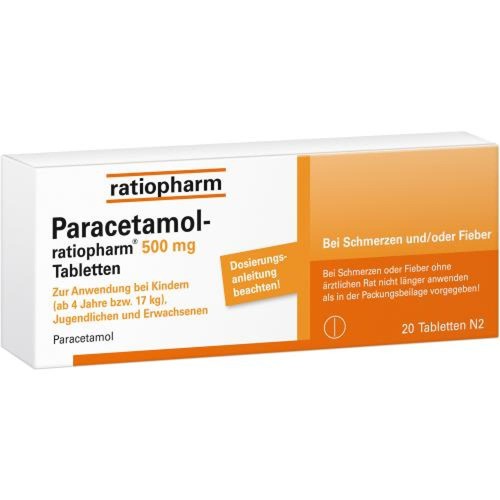 Paracetamol ratiopharm 500mg - paracetamol,