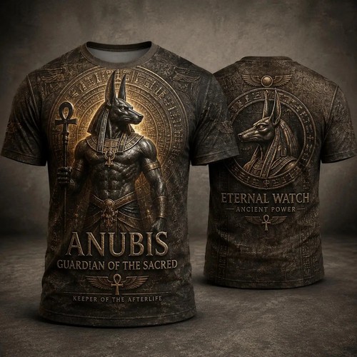 Anibus egyptian god printed - anibus,