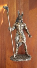 Anubis Figur mit Kobra Zepter - Veronese Ägypten Gott Deko Statue